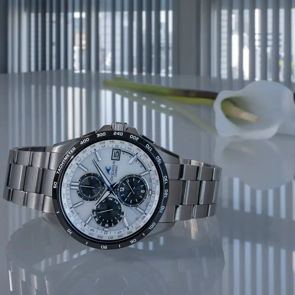 Casio OCEANUS Classic Line OCW-T2600J-7AJF Chronograph Solar Radio Wave Men's Wristwatch - The Japanese Factory