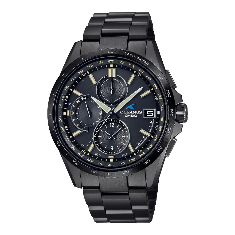 Casio OCEANUS Classic Line OCW-T2600JB-1AJF Chronograph Solar Radio Wave Men's Wristwatch - The Japanese Factory