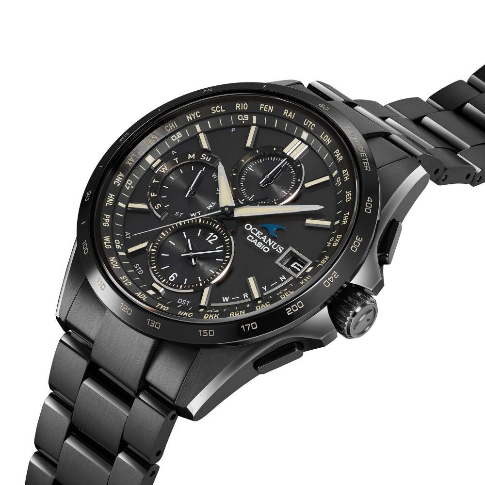 Casio OCEANUS Classic Line OCW-T2600JB-1AJF Chronograph Solar Radio Wave Men's Wristwatch - The Japanese Factory