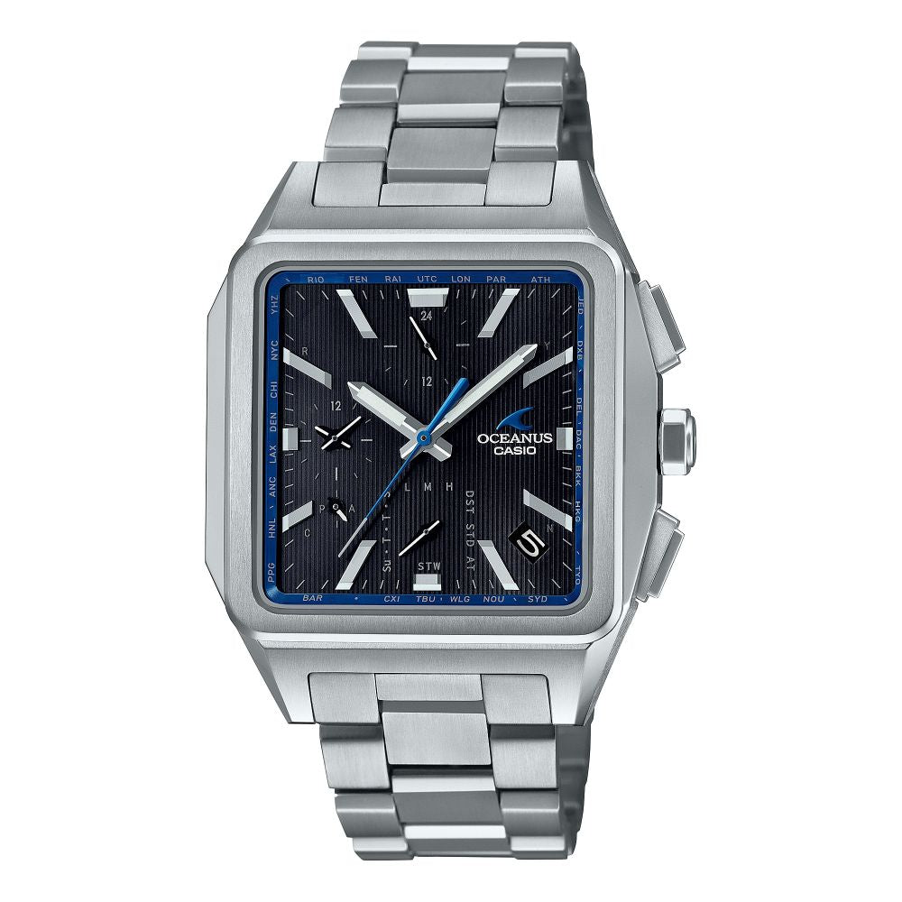 Casio OCEANUS Classic Line OCW-T5000-1AJF Chronograph Solar Radio Wave Bluetooth Men's Wristwatch - The Japanese Factory