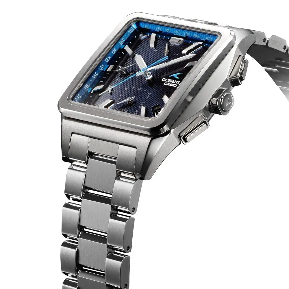 Casio OCEANUS Classic Line OCW-T5000-1AJF Chronograph Solar Radio Wave Bluetooth Men's Wristwatch - The Japanese Factory