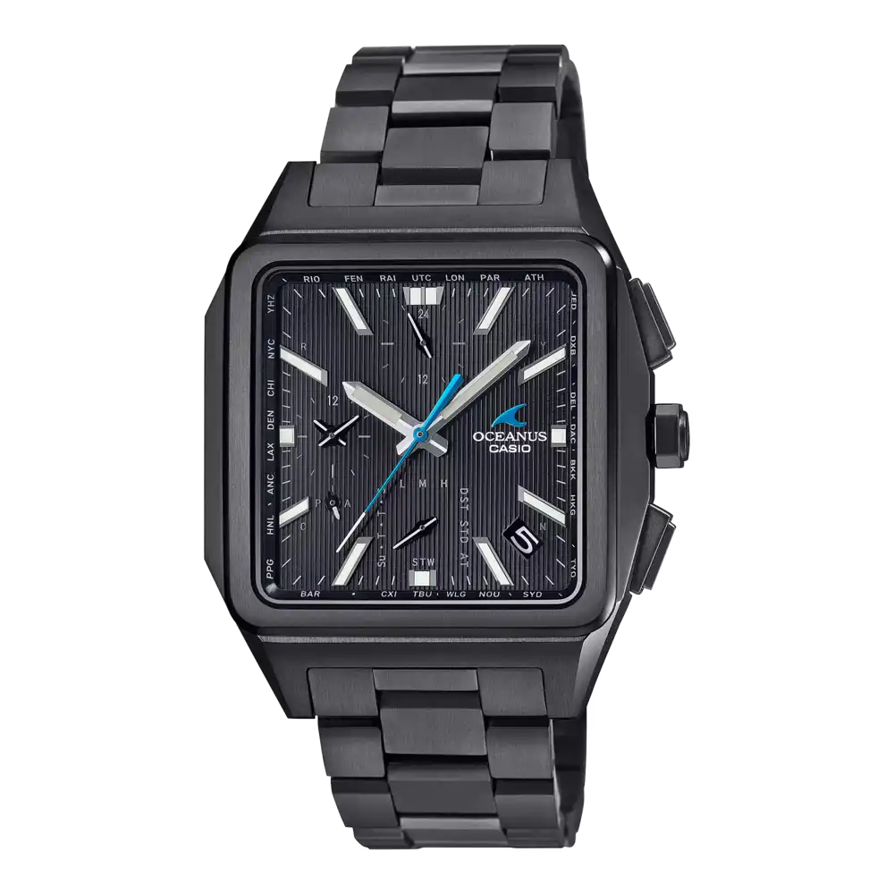 Casio OCEANUS Classic Line OCW-T5000B-1AJF Chronograph Solar Radio Bluetooth Wave Men's Wristwatch - The Japanese Factory