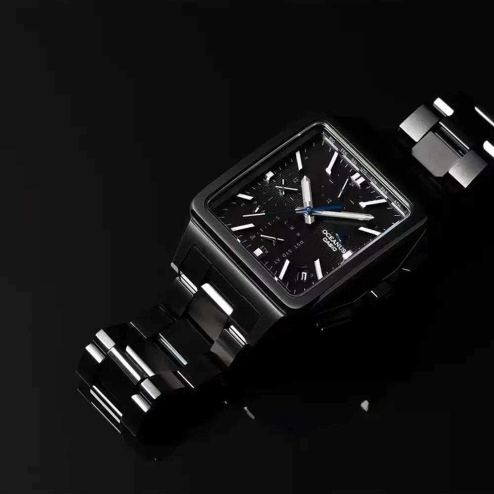 Casio OCEANUS Classic Line OCW-T5000B-1AJF Chronograph Solar Radio Bluetooth Wave Men's Wristwatch - The Japanese Factory