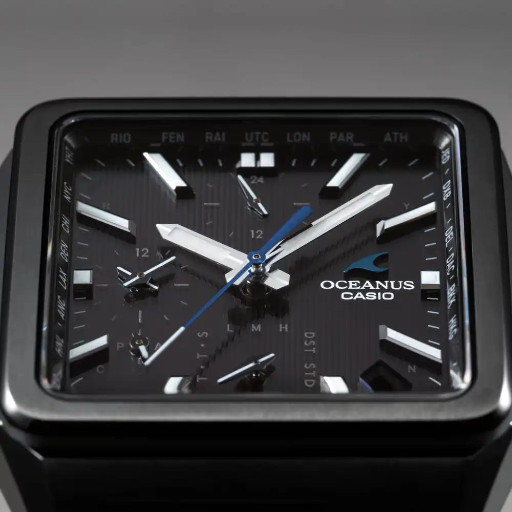 Casio OCEANUS Classic Line OCW-T5000B-1AJF Chronograph Solar Radio Bluetooth Wave Men's Wristwatch - The Japanese Factory