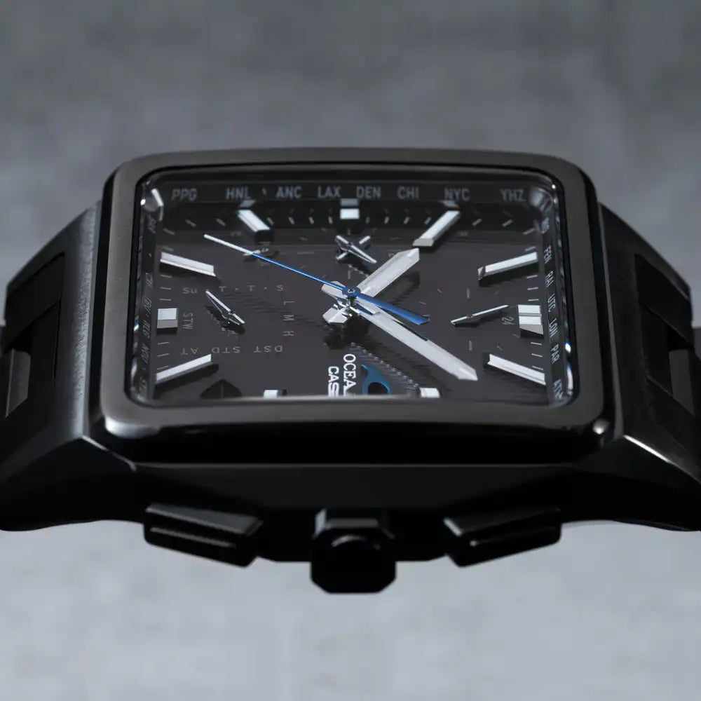 Casio OCEANUS Classic Line OCW-T5000B-1AJF Chronograph Solar Radio Bluetooth Wave Men's Wristwatch - The Japanese Factory
