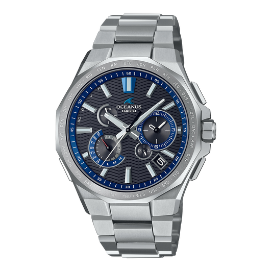Casio OCEANUS Classic Line OCW-T6000-1AJF Chronograph Solar Radio Wave Bluetooth Men's Wristwatch - The Japanese Factory