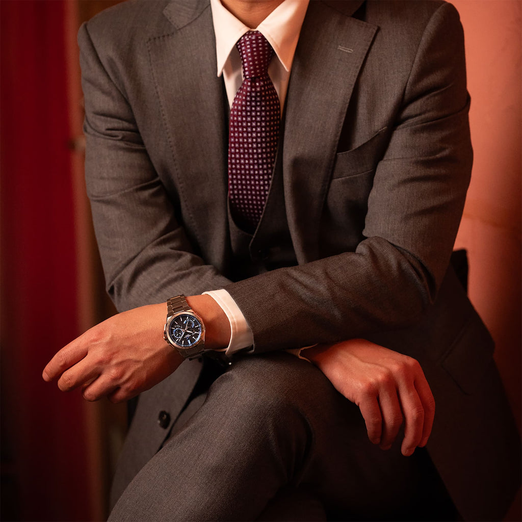 Casio OCEANUS Classic Line OCW-T6000-1AJF Chronograph Solar Radio Wave Bluetooth Men's Wristwatch - The Japanese Factory