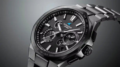 Casio OCEANUS Classic Line OCW-T6000B-1AJF Chronograph Solar Radio Wave Bluetooth Men's Wristwatch - The Japanese Factory