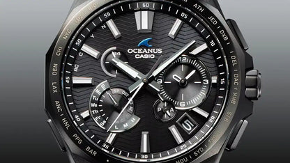 Casio OCEANUS Classic Line OCW-T6000B-1AJF Chronograph Solar Radio Wave Bluetooth Men's Wristwatch - The Japanese Factory