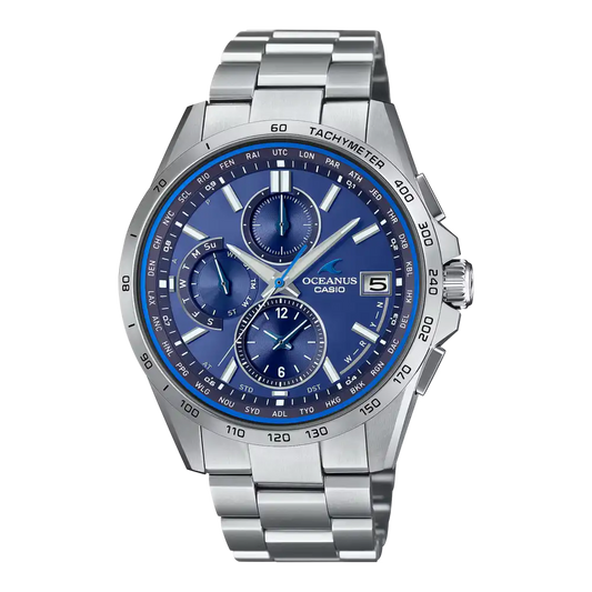 Casio OCEANUS Classic Line OCW-T2600-2A3JF Chronograph Solar Radio Wave Men's Wristwatch - The Japanese Factory