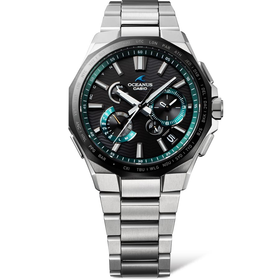 Casio OCEANUS Classic Line OCW-T6000A-1AJF Chronograph Solar Radio Wave Bluetooth Men's Wristwatch - The Japanese Factory