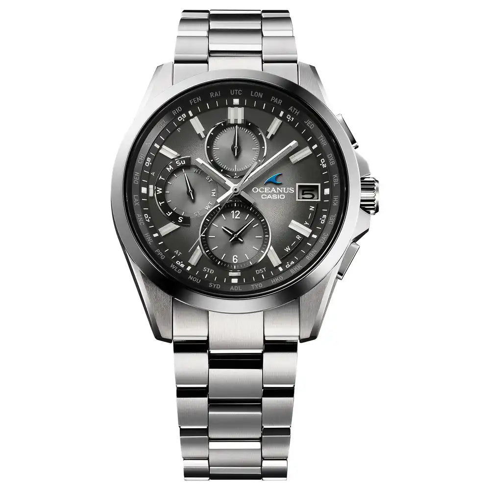[PRE-ORDER] Casio OCEANUS Classic Line Retro Tone Collection OCW-T2600RA-8AJF Limited Edition Chronograph Solar Radio Wave Men's Wristwatch - The Japanese Factory