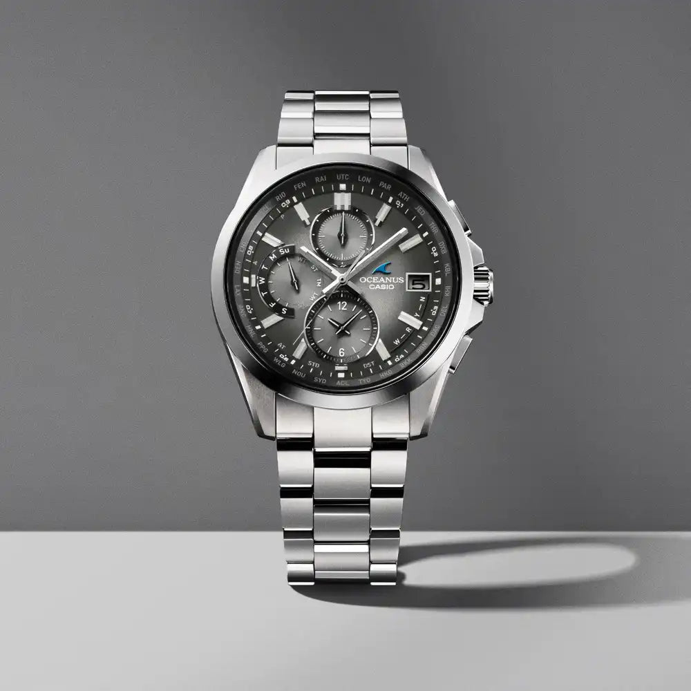 [PRE-ORDER] Casio OCEANUS Classic Line Retro Tone Collection OCW-T2600RA-8AJF Limited Edition Chronograph Solar Radio Wave Men's Wristwatch - The Japanese Factory