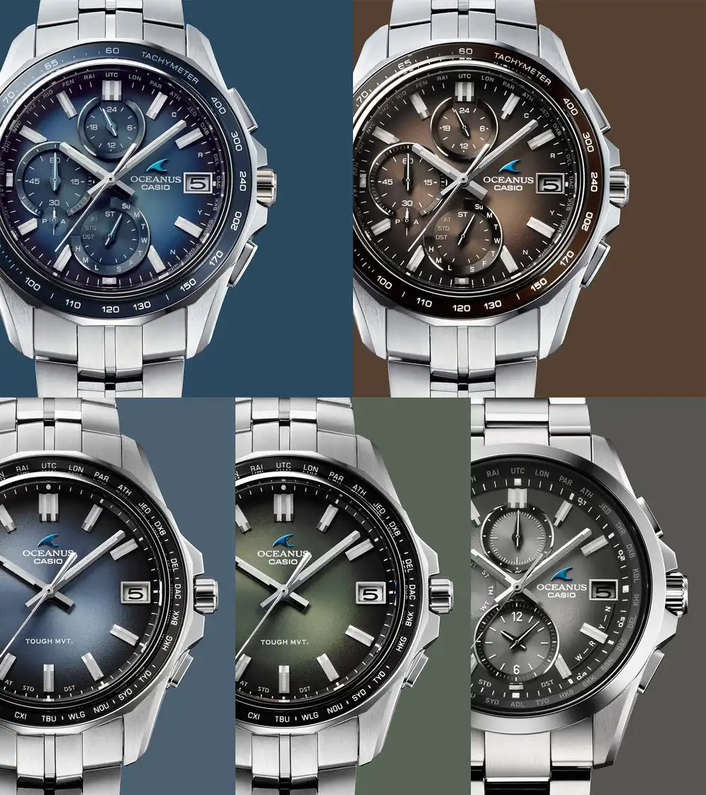 [PRE-ORDER] Casio OCEANUS Classic Line Retro Tone Collection OCW-T2600RA-8AJF Limited Edition Chronograph Solar Radio Wave Men's Wristwatch - The Japanese Factory