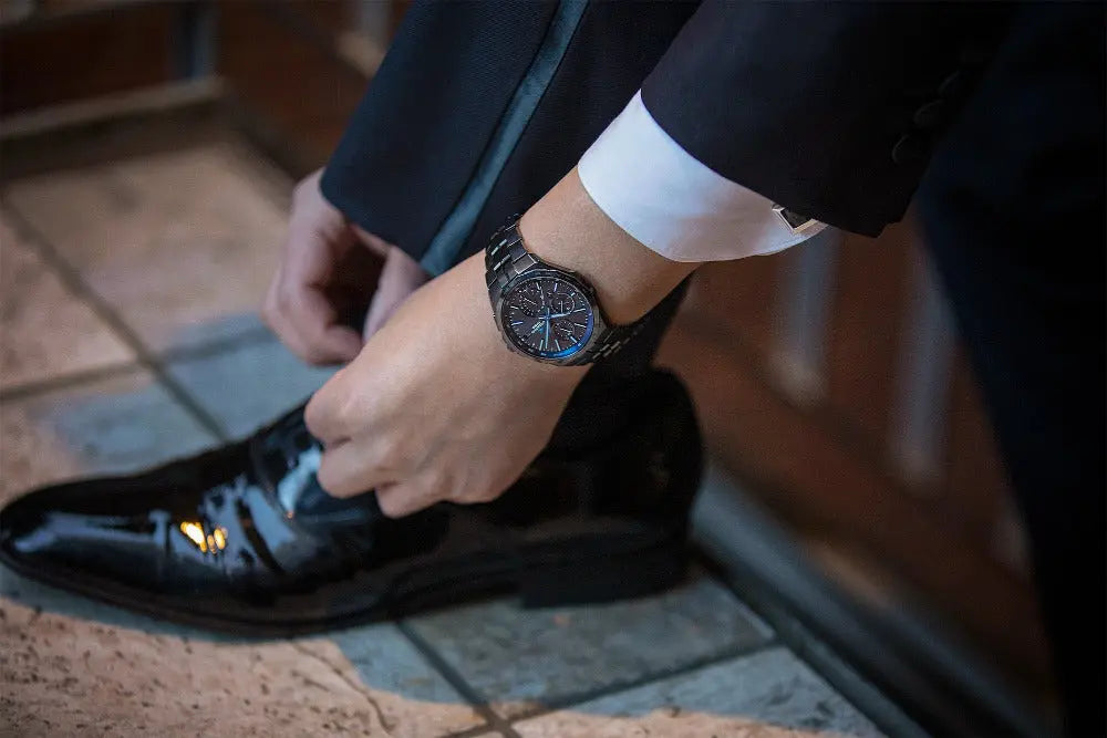 Casio OCEANUS Manta OCW-S5000B-1AJF Chronograph Solar Radio Wave Bluetooth Men's Wristwatch - The Japanese Factory