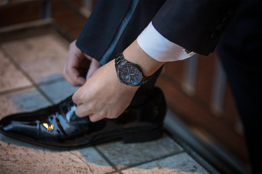 Casio OCEANUS Manta OCW-S5000B-1AJF Chronograph Solar Radio Wave Bluetooth Men's Wristwatch - The Japanese Factory