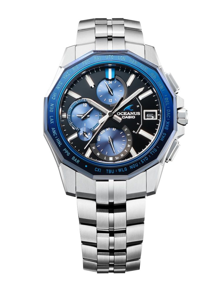 Casio OCEANUS Manta OCW-S6000-1AJF Chronograph Solar Radio Wave Bluetooth Men's Wristwatch - The Japanese Factory