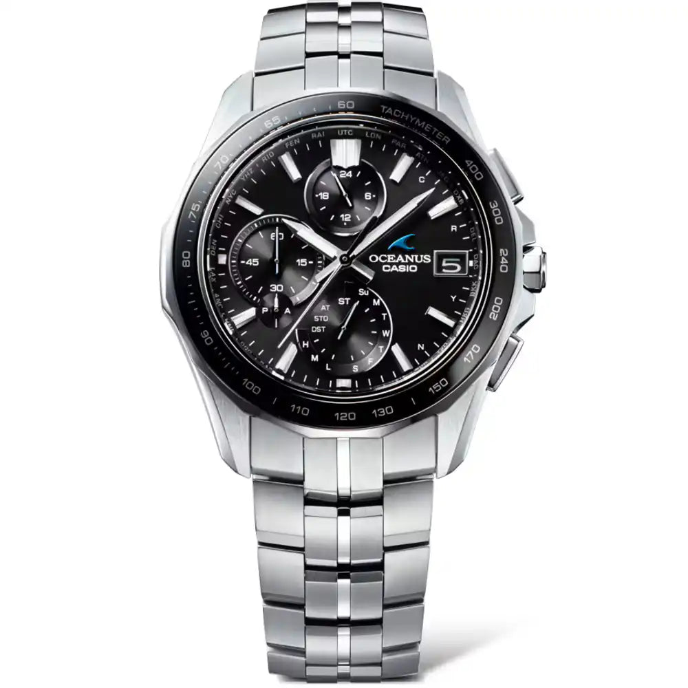 Casio OCEANUS Manta OCW-S7000-1A2JF Chronograph Solar Radio Wave Bluetooth Men's Wristwatch - The Japanese Factory
