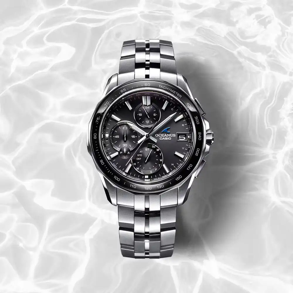 Casio OCEANUS Manta OCW-S7000-1A2JF Chronograph Solar Radio Wave Bluetooth Men's Wristwatch - The Japanese Factory