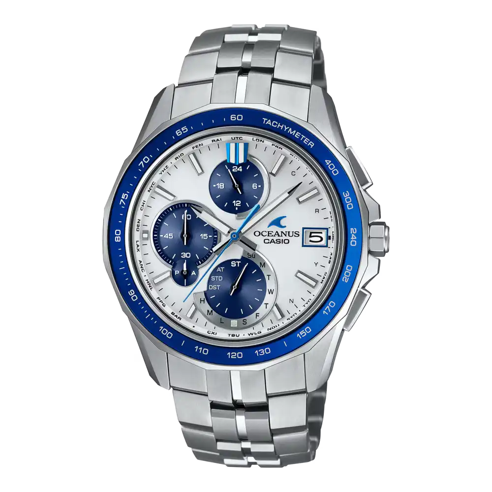 Casio OCEANUS Manta OCW-S7000D-7AJF Chronograph Solar Radio Wave Bluetooth Men's Wristwatch - The Japanese Factory
