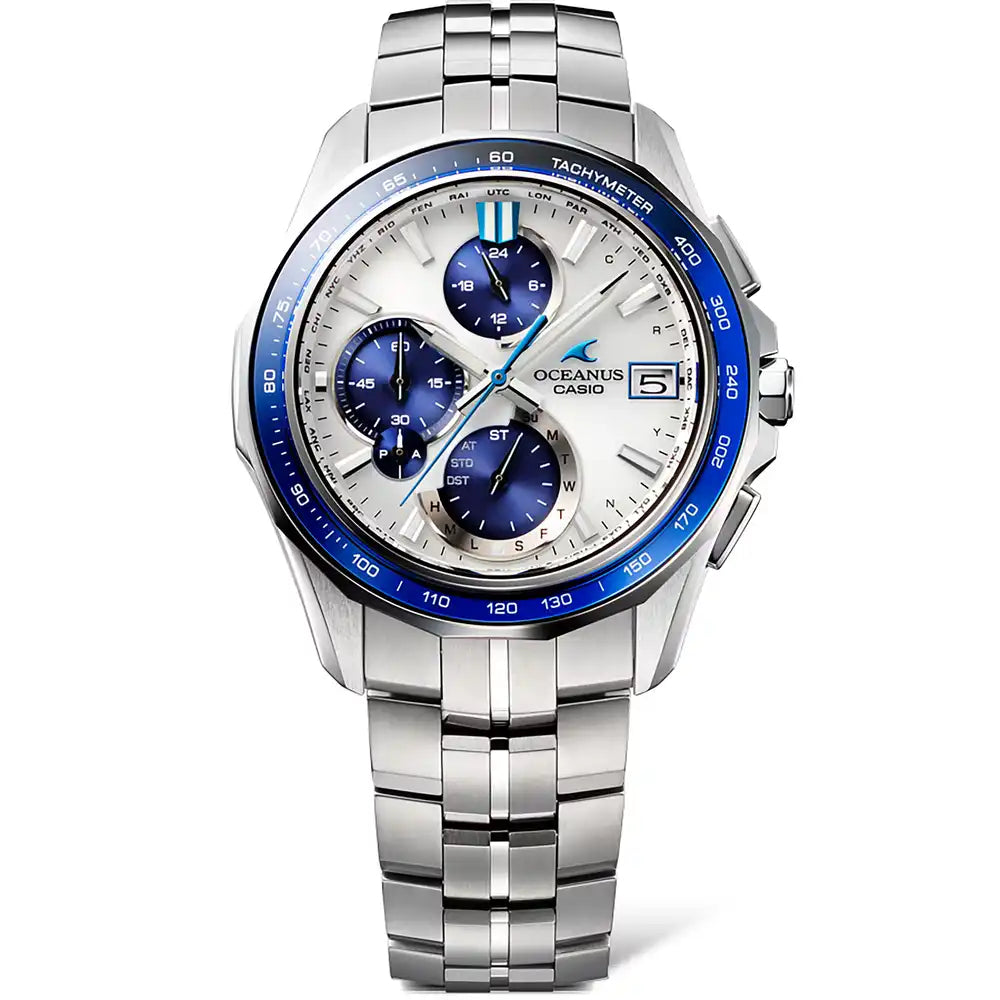 Casio OCEANUS Manta OCW-S7000D-7AJF Chronograph Solar Radio Wave Bluetooth Men's Wristwatch - The Japanese Factory