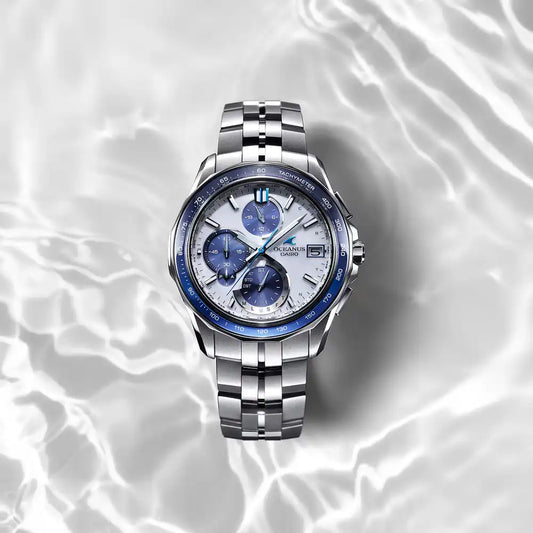 Casio OCEANUS Manta OCW-S7000D-7AJF Chronograph Solar Radio Wave Bluetooth Men's Wristwatch - The Japanese Factory