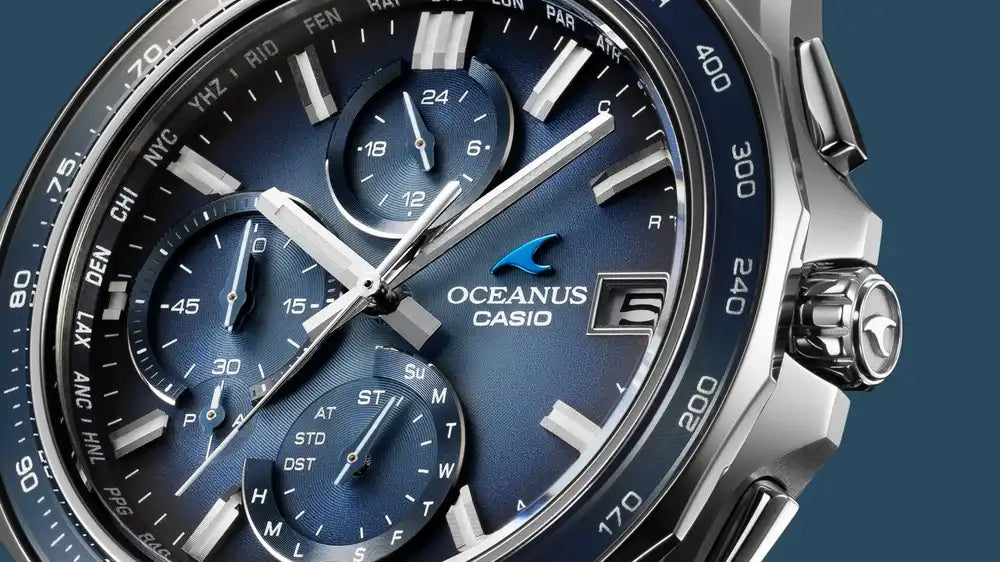 [PRE-ORDER] Casio OCEANUS Manta Retro Tone Collection OCW-S7000RA-2AJF Limited Edition Chronograph Solar Radio Wave Bluetooth Men's Wristwatch - The Japanese Factory