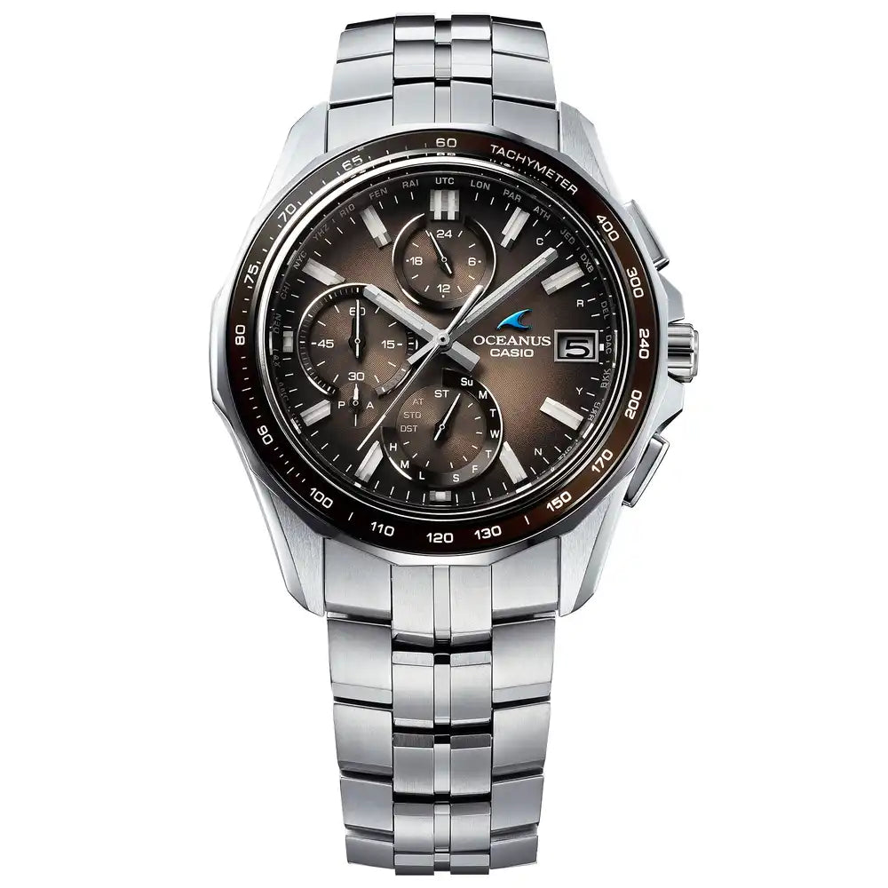 [PRE-ORDER] Casio OCEANUS Manta Retro Tone Collection OCW-S7000RA-5AJF Limited Edition Chronograph Solar Radio Wave Bluetooth Men's Wristwatch - The Japanese Factory
