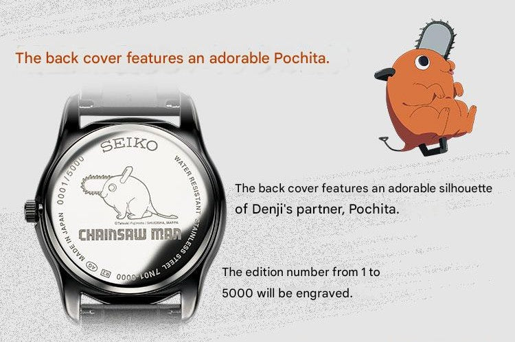 Chainsaw Man x Seiko Collaboration Limited Edition Wristwatch - The Japanese Factory