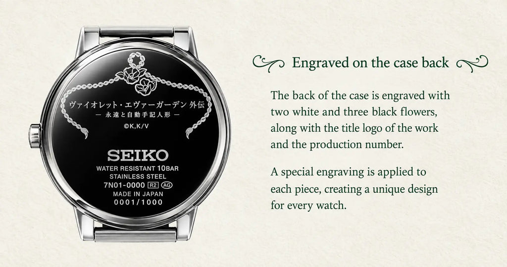 Violet Evergarden Gaiden x Seiko Memorial Limited Edition Wristwatch