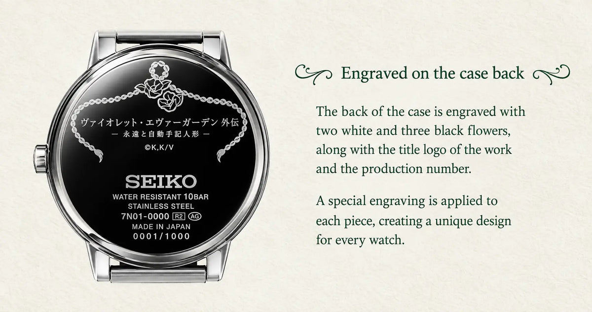Violet Evergarden Gaiden x Seiko Memorial Limited Edition Wristwatch
