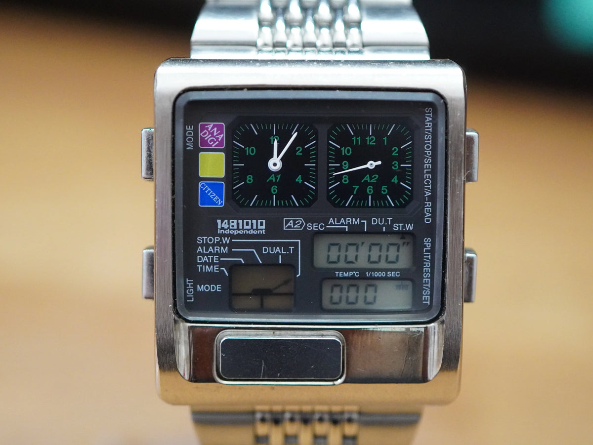 Citizen Independent Ana Digi Temp 1481010 Vintage Japanese Men
