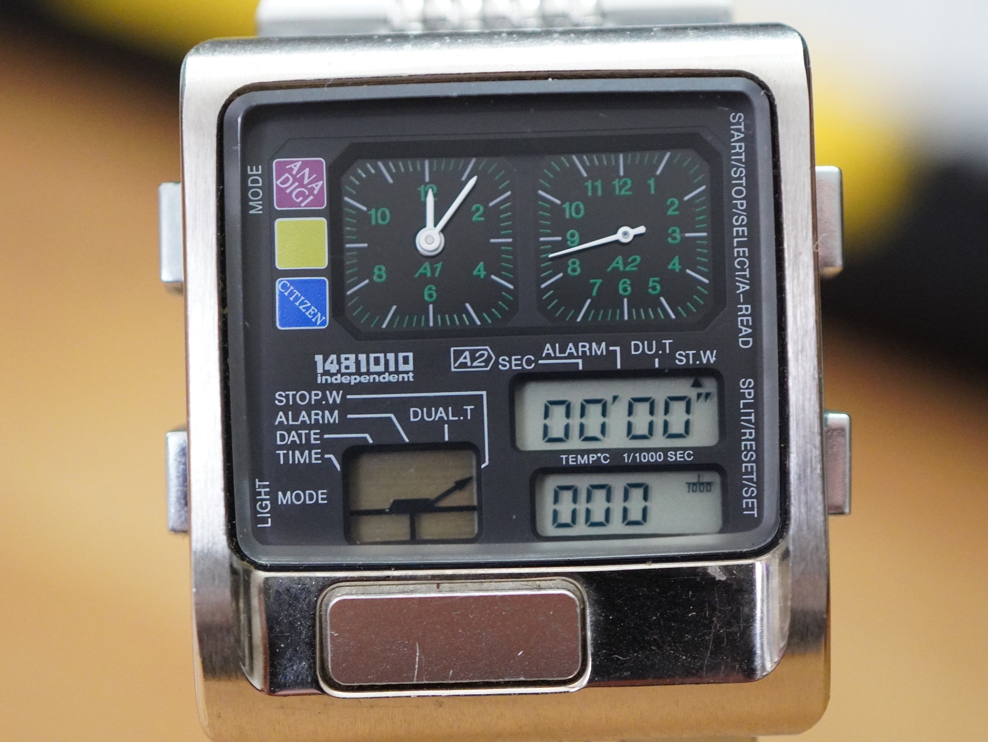 Citizen Independent Ana Digi Temp 1481010 Vintage Japanese Men's Wristwatch - The Japanese Factory