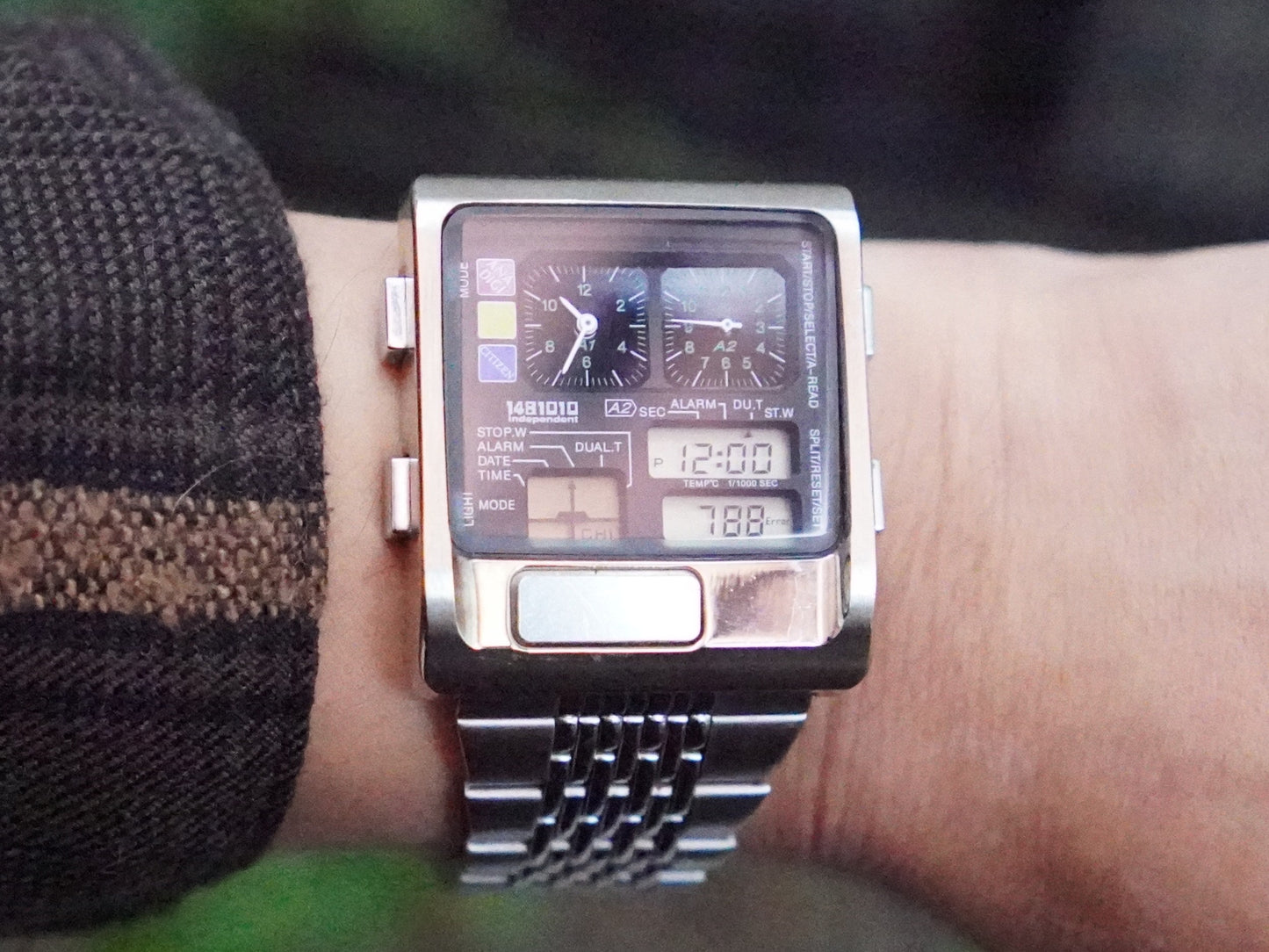Citizen Independent Ana Digi Temp 1481010 Vintage Japanese Men's Wristwatch - The Japanese Factory