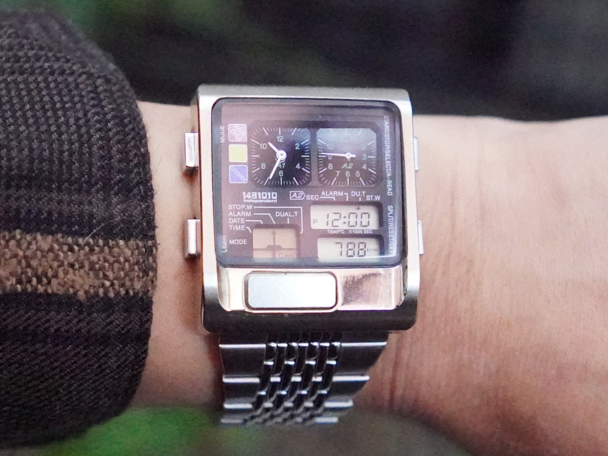 Citizen Independent Ana Digi Temp 1481010 Vintage Japanese Men's Wristwatch - The Japanese Factory