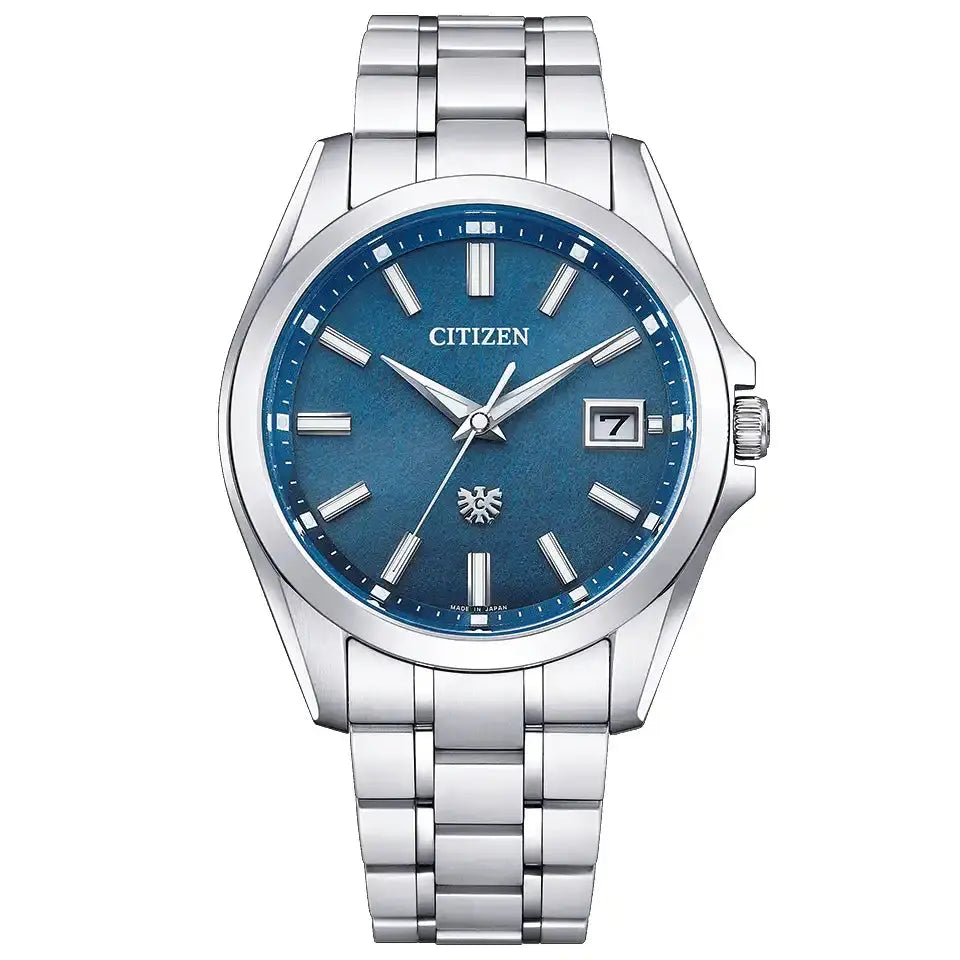 Citizen The Citizen AQ4091-56M Japan Blue Indigo Washi Paper Dial Eco-Drive JDM Men's Wristwatch - The Japanese Factory