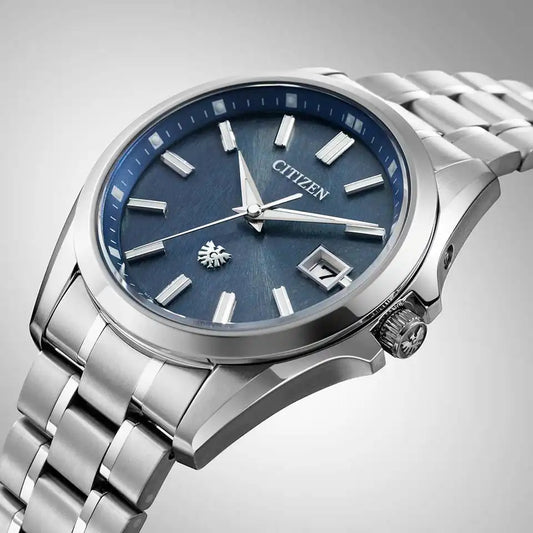 Citizen The Citizen AQ4091-56M Japan Blue Indigo Washi Paper Dial Eco-Drive JDM Men's Wristwatch - The Japanese Factory