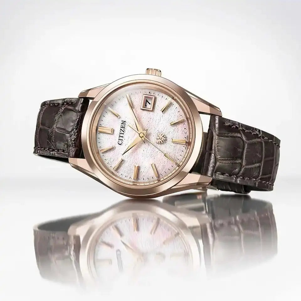 Citizen The Citizen The Iconic Nature Collection AQ4106-00A Limited Edition Washi Dial Eco-Drive Men's Wristwatch - The Japanese Factory