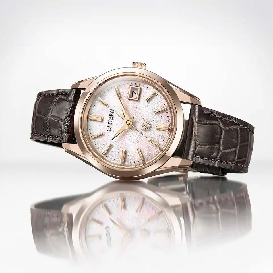 Citizen The Citizen The Iconic Nature Collection AQ4106-00A Limited Edition Washi Dial Eco-Drive Men's Wristwatch - The Japanese Factory