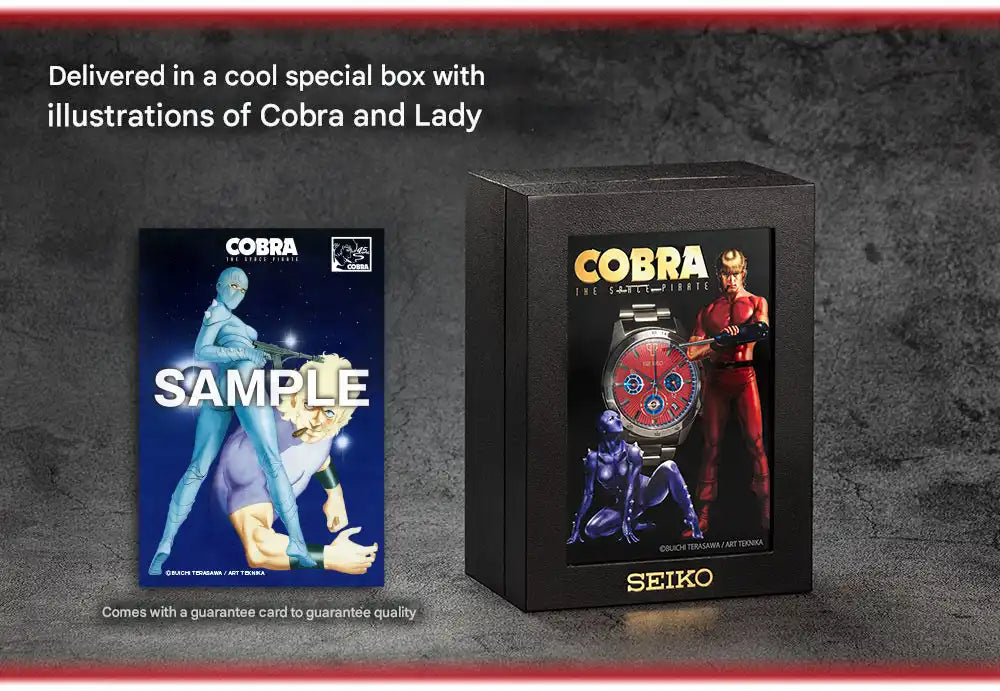 Cobra The Space Pirate 45th Anniversary x Seiko Anime Collaboration Wristwatch Limited Edition - The Japanese Factory