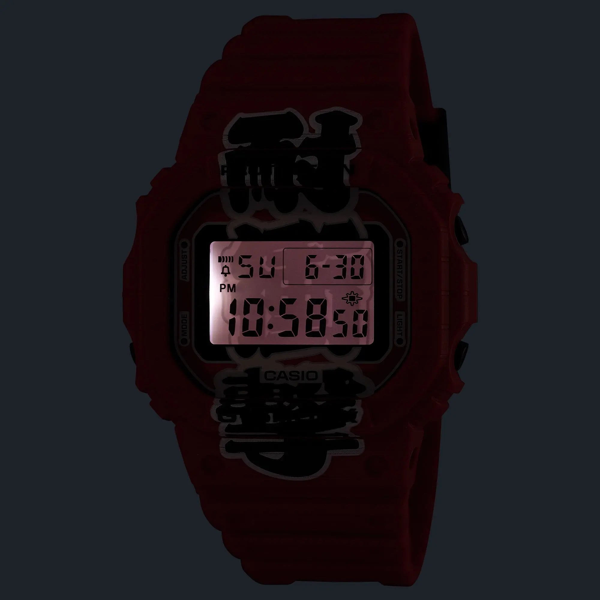 Casio G-Shock DW-5600AKA-4JR LED backlight glow
