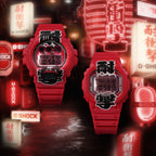 Casio Akachochin DW-5600AKA-4JR and DW-6900AKA-4JR together