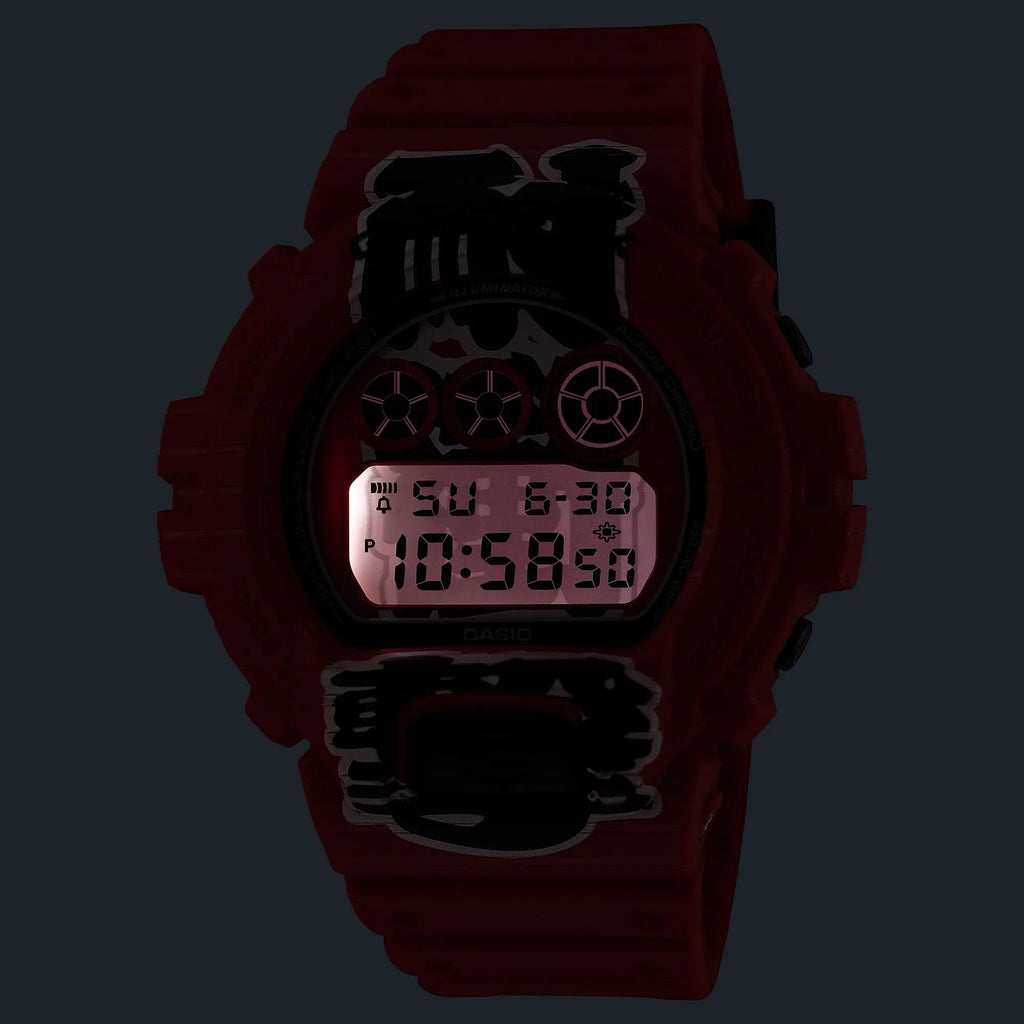 Casio G-Shock DW-6900AKA-4JR LED backlight glow