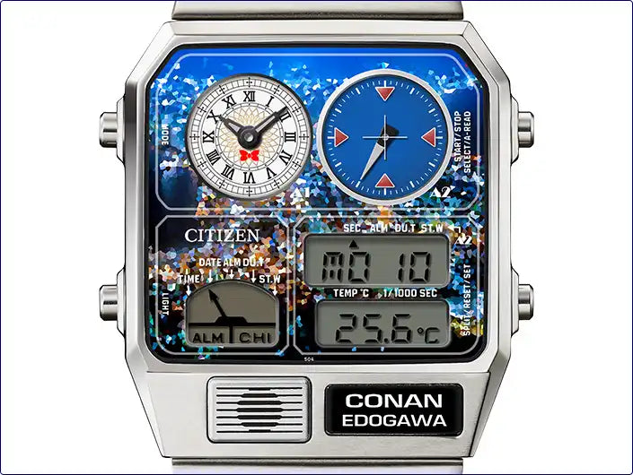 Detective Conan x Citizen Ana-Digi Temp Anime Collaboration Wristwatch Limited Edition
