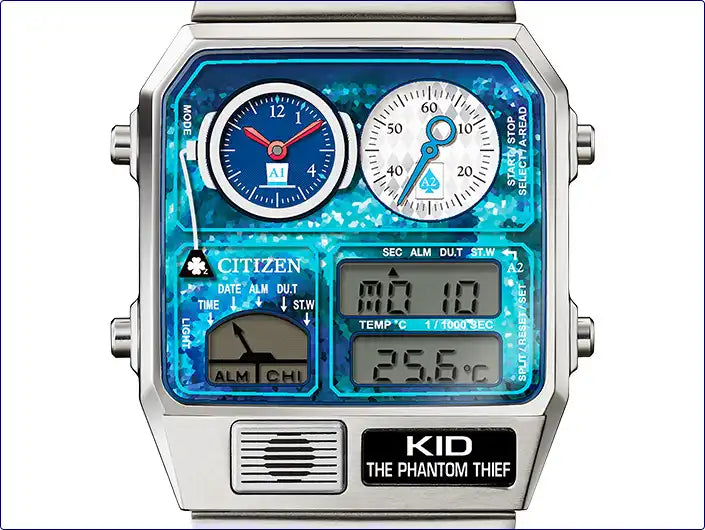 Detective Conan x Citizen Ana-Digi Temp Anime Collaboration Wristwatch Limited Edition