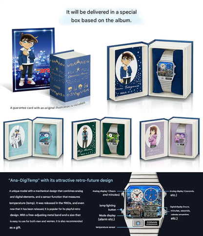 Detective Conan x Citizen Ana-Digi Temp Anime Collaboration Wristwatch Limited Edition - The Japanese Factory