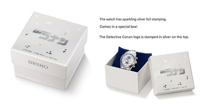 Detective Conan x SEIKO Chronograph Watch with Acrylic Display Stand Limited Edition - The Japanese Factory