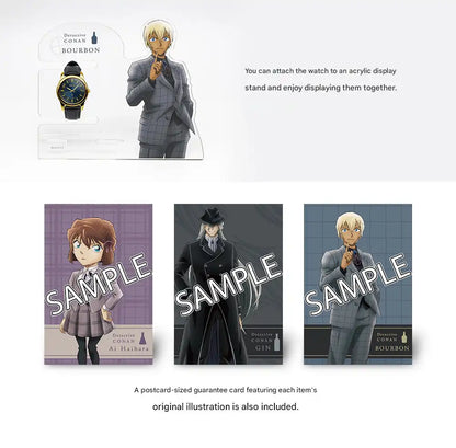 Detective Conan x Seiko Official Anime Collaboration Wristwatch with Acrylic Display Stand Limited Edition - The Japanese Factory