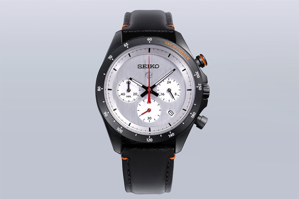 Mazda Spirit Racing x Seiko Chronograph Watch Silver Face BF9679Y1 Limited Edition Japanese Wristwatch