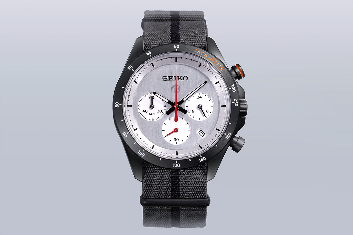 Mazda Spirit Racing x Seiko Chronograph Watch Silver Face BF9679Y1 Limited Edition Japanese Wristwatch